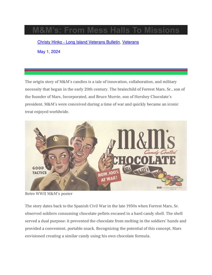 Link to MARS Military M&M Article