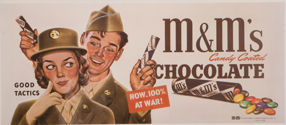 1942 Picture of MARS M&M's and Military Personnel